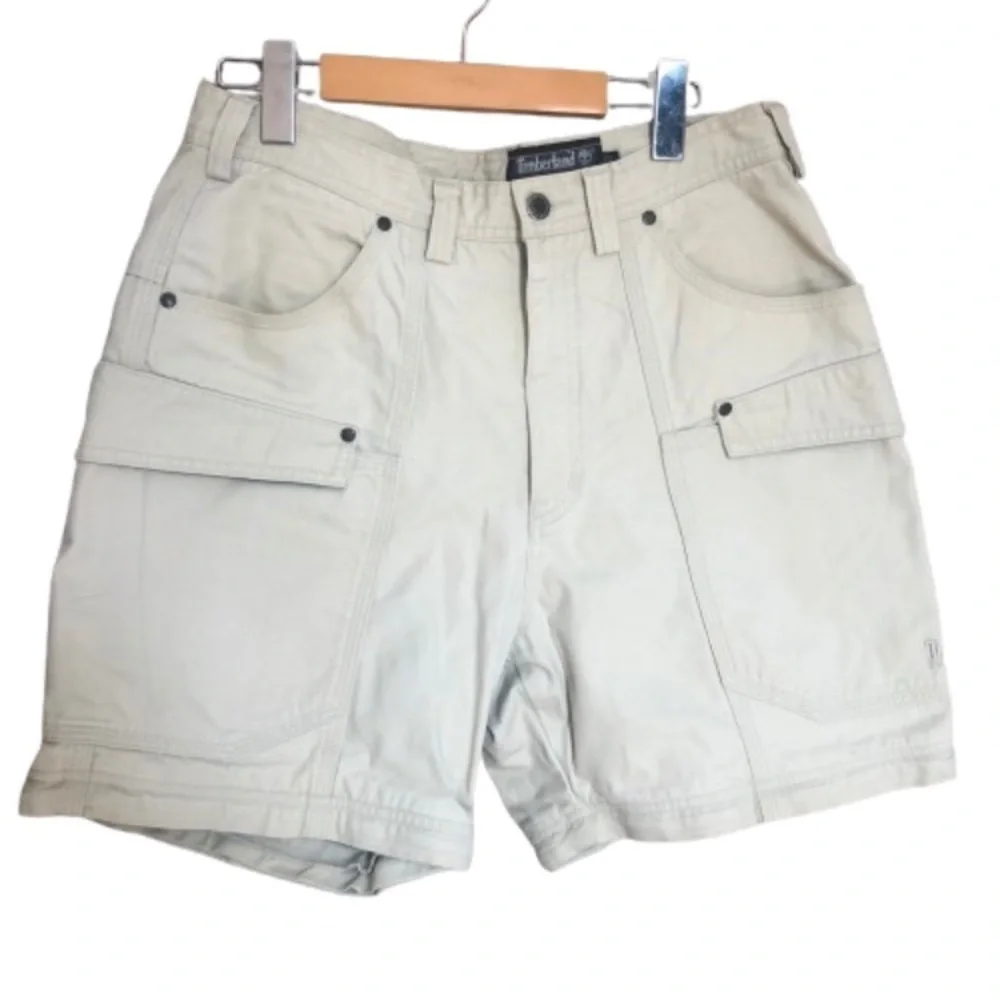 Timberland Men's Cream Cargo Shorts Size 32 - Picture 1 of 9
